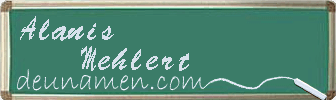 Alanis Mehlert Visitenkarte